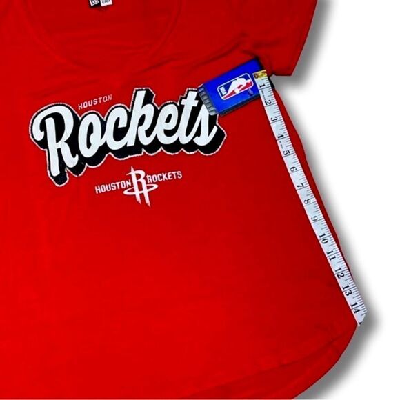 NBA Women's Houston Rockets New Era V-Neck Tee - Picture 8 of 8